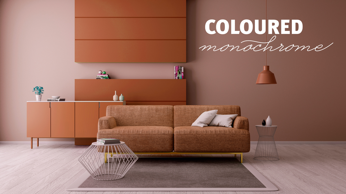 COLOURED monochrome